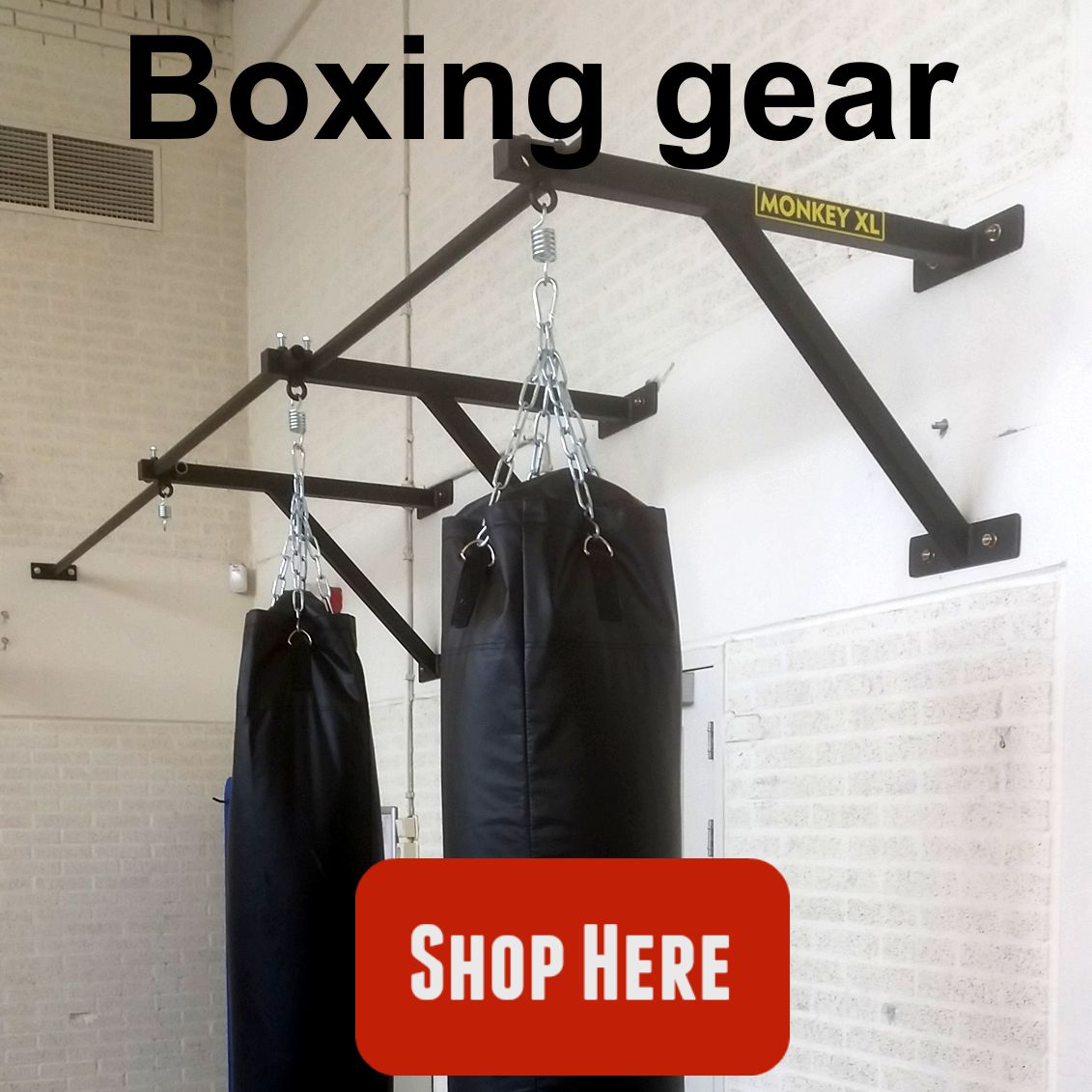 boks zak, boxing, crossfit, fitness, ophangbeugel, beugel, ophang systeem